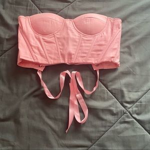 cropped corset top